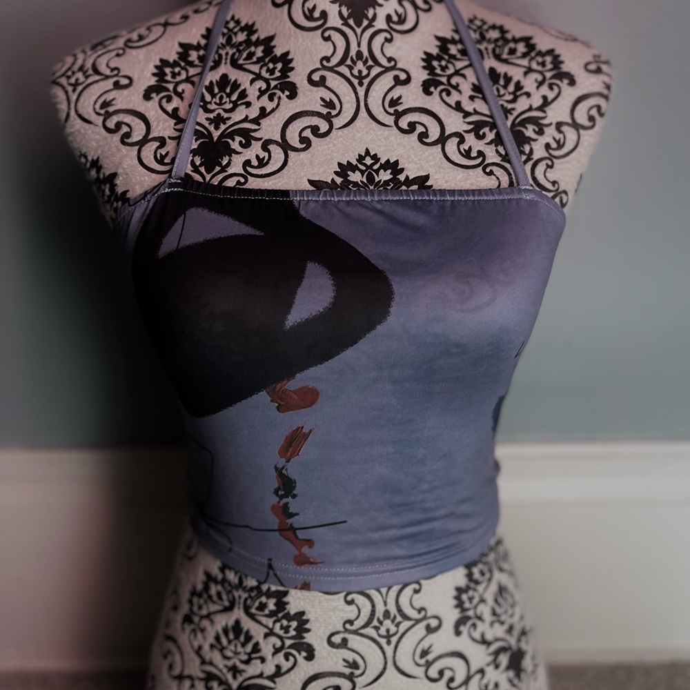 pretty tube-top with tie